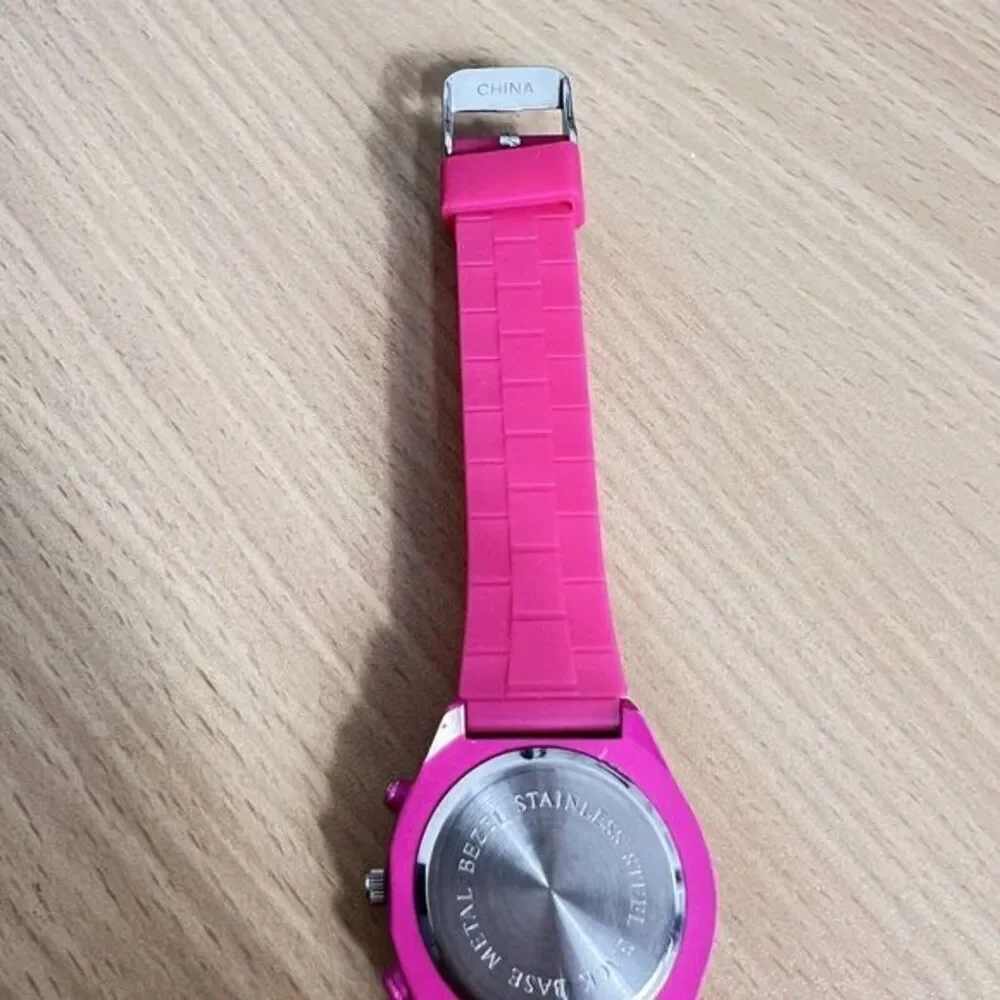 SOPHIE Women's Wristwatch Pink/White‎ Silicone Band Japan Movt Rhinestones